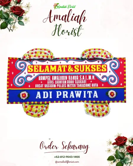 Papan Bunga Ucapan Selamat Nagri Kaler